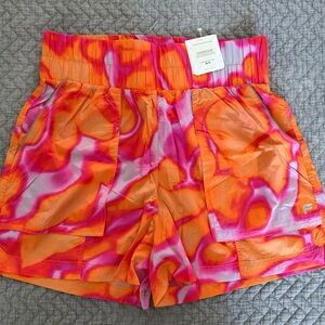 Fabletics Women's Ultra high waist Orange & Pink Athletic Shorts